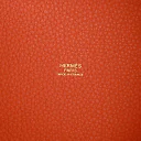 H Picotin Lock 18 Orange Clemence Gold Hardware