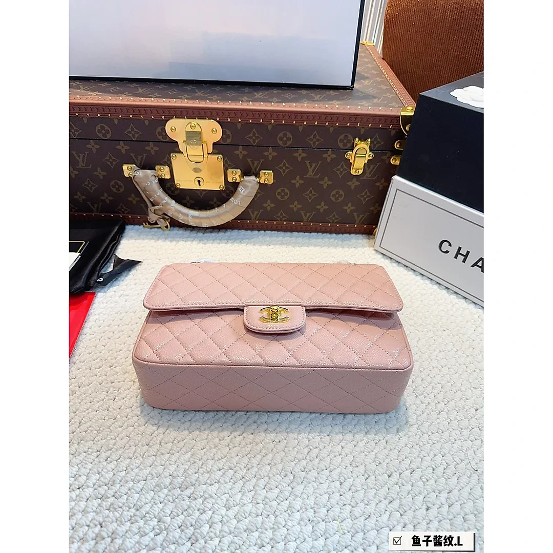 CC new arrival cf bag caviar leather size; 26*6*17cm