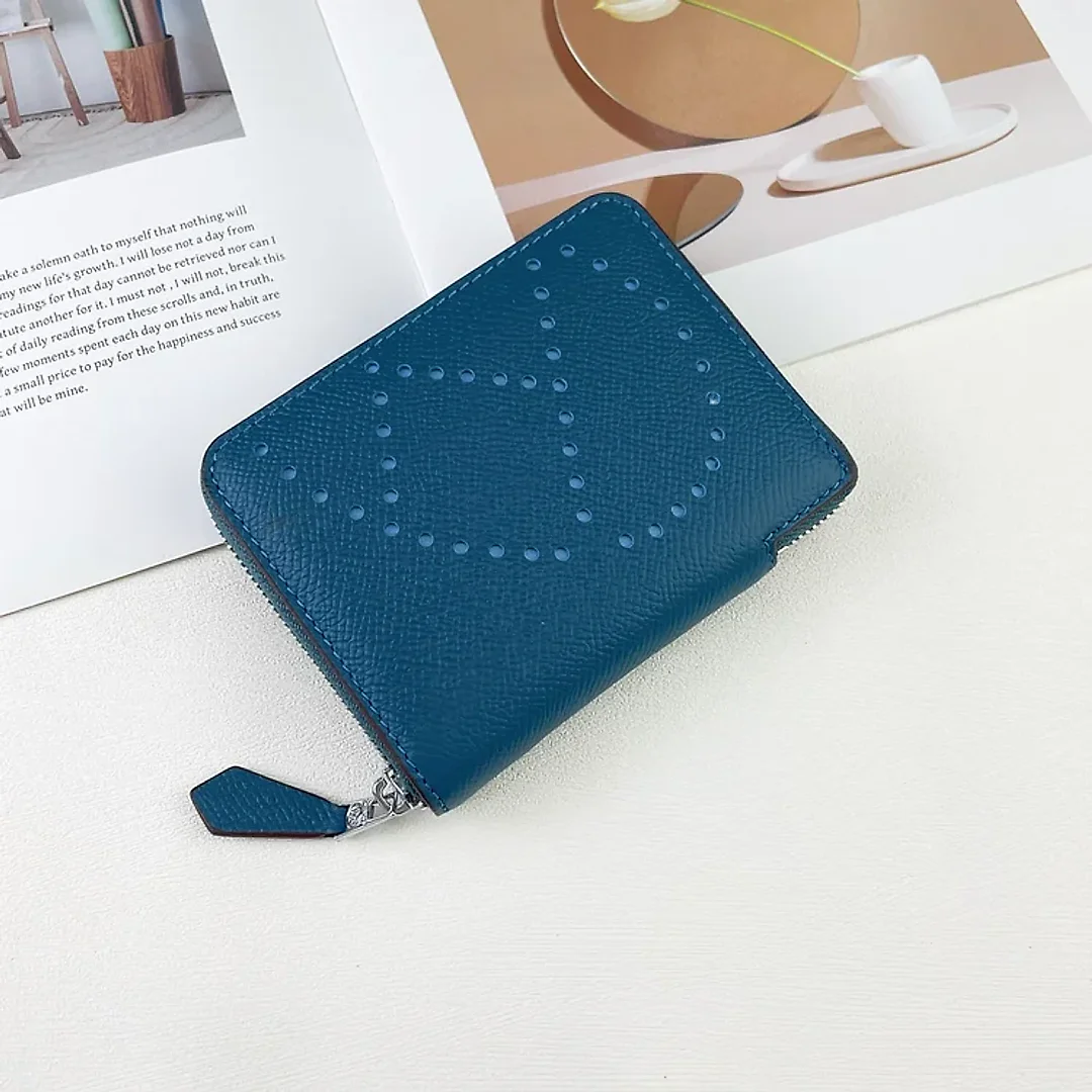 H Silk’in Empson-Barenia leather wallets size : 9.5 x 11.5 cm