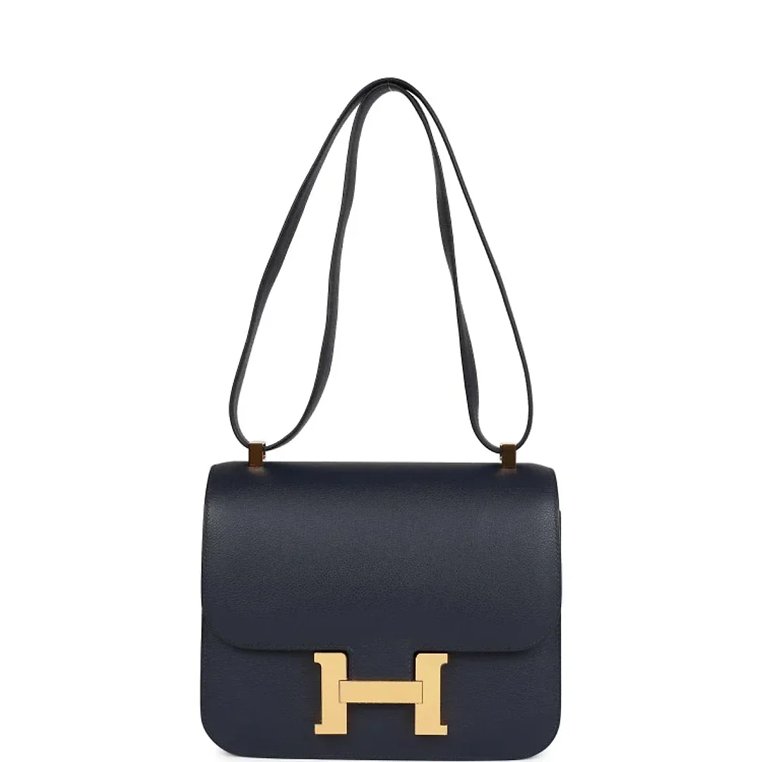 H Constance 24 Bleu Nuit Evercolor Gold Hardware