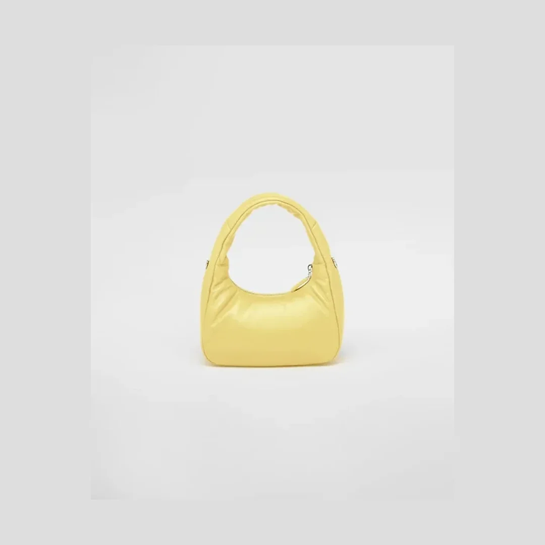 PP Soft padded nappa leather mini-bag – Citron Green