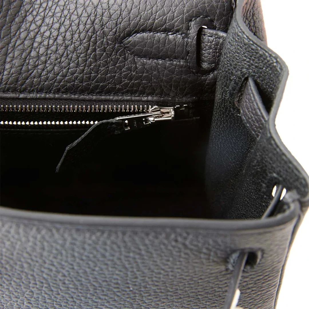 H Kelly Retourne 25 Black Togo Palladium Hardware