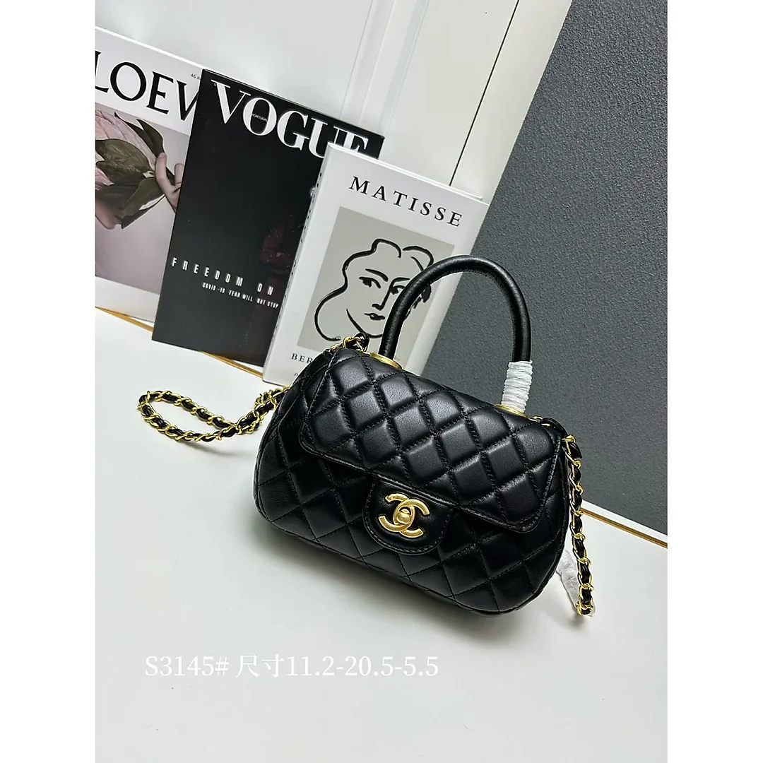CC 24c coco women handbag size: 11.2*20.5*5.5 cm