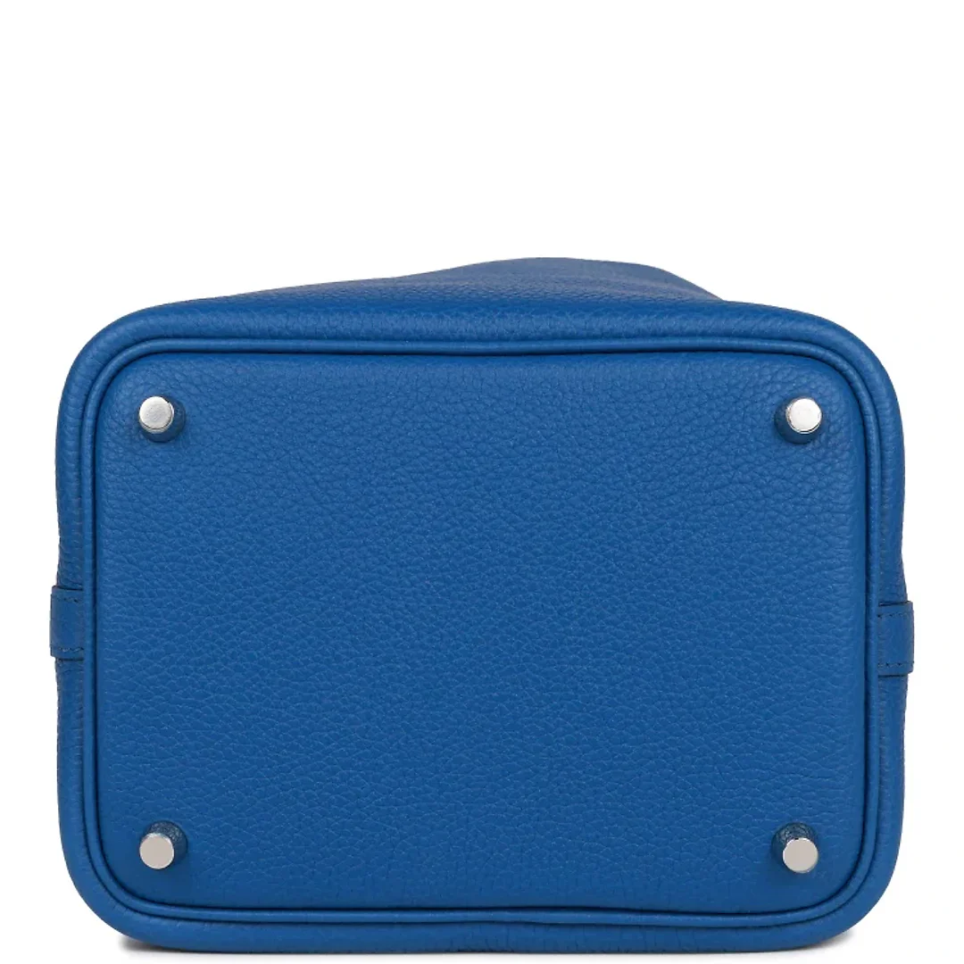 H Picotin Lock 18 Bleu France Clemence Palladium Hardware