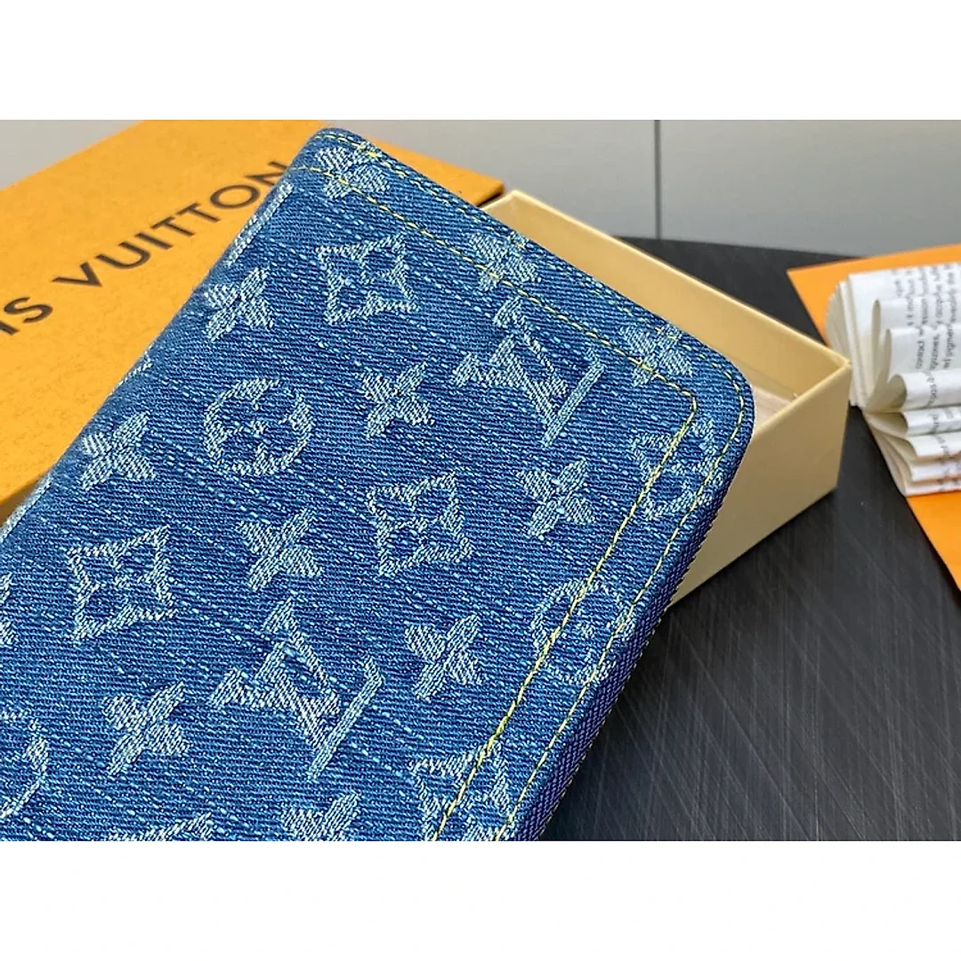 Louis new arrival Zippy Monogram denim wallet size: 19.5*10.5*2.5cm