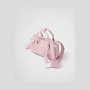 PP Medium antique nappa leather top handle bag – Alabaster Pink