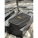 Y Lou Camera Bag Black With Gold Hardware