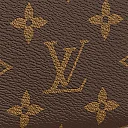 L-bag Monogram Canvas Clemence Wallet M60742 Fuchsia