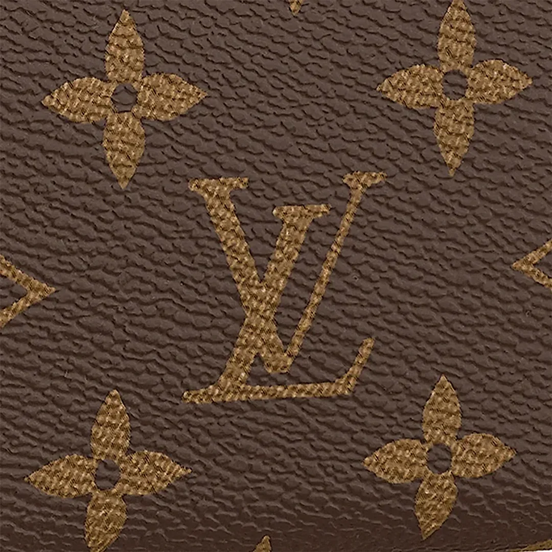 L Monogram Canvas Clemence Wallet M60742 Fuchsia