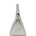 H Special Order (HSS) Birkin 30 Gris Perle Verso Chevre Brushed Palladium Hardware