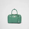 PP Medium antique nappa leather top handle bag – Sage Green