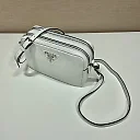 Pra Bag With Shoulder Strap White For Women, Women’s Bags 8.6in/22cm 1BH082_2DKV_F0009_V_3OM