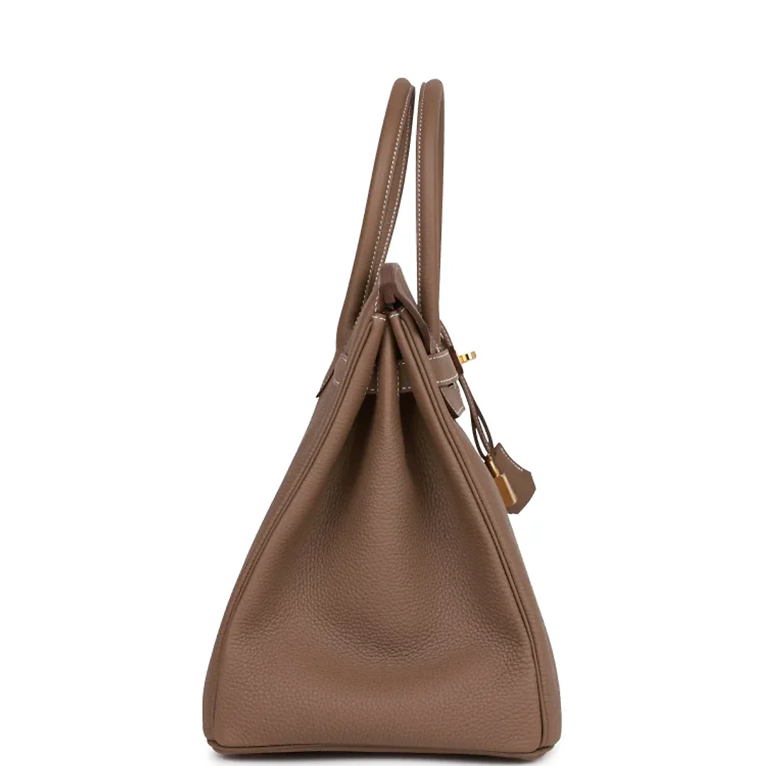 H Birkin 35 Etoupe Togo Gold Hardware