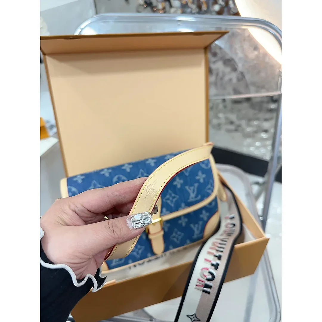 Louis Diane denim bag size :  25 15cm