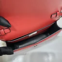 Pra Brushed Shoulder Bag Red For Women, Women’s Bags 6.7in/17cm 1BH189_ZO6_F02SB_V_5KO