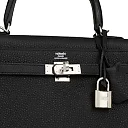 H Kelly Retourne 25 Black Togo Palladium Hardware