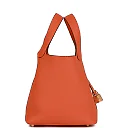 H Picotin Lock 18 Orange Clemence Gold Hardware