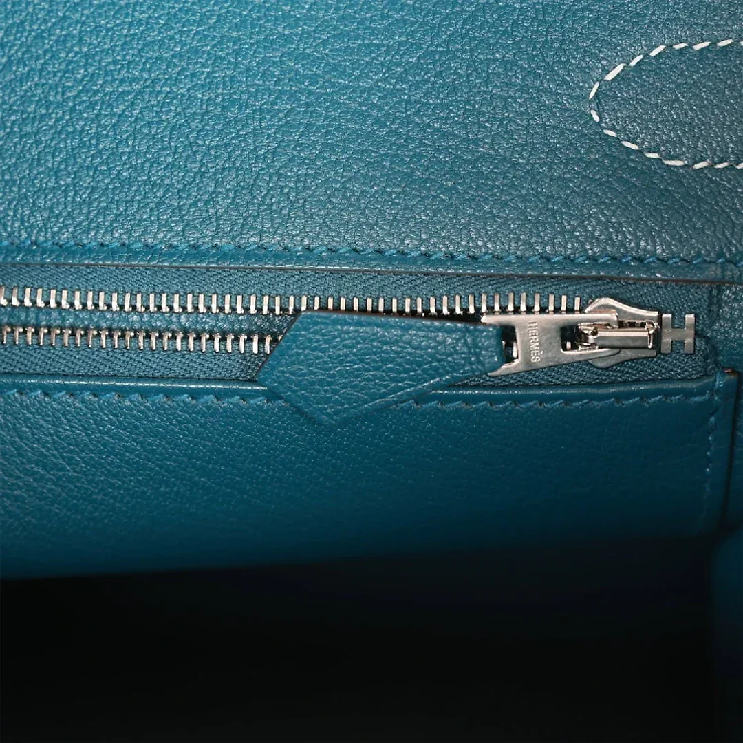H Special Order (HSS) Birkin 30 Gris Perle Verso Chevre Brushed Palladium Hardware