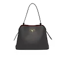 PP Saffiano Leather PP Matin��e Bag in Black