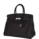 H Birkin 35 Black Togo Palladium Hardware