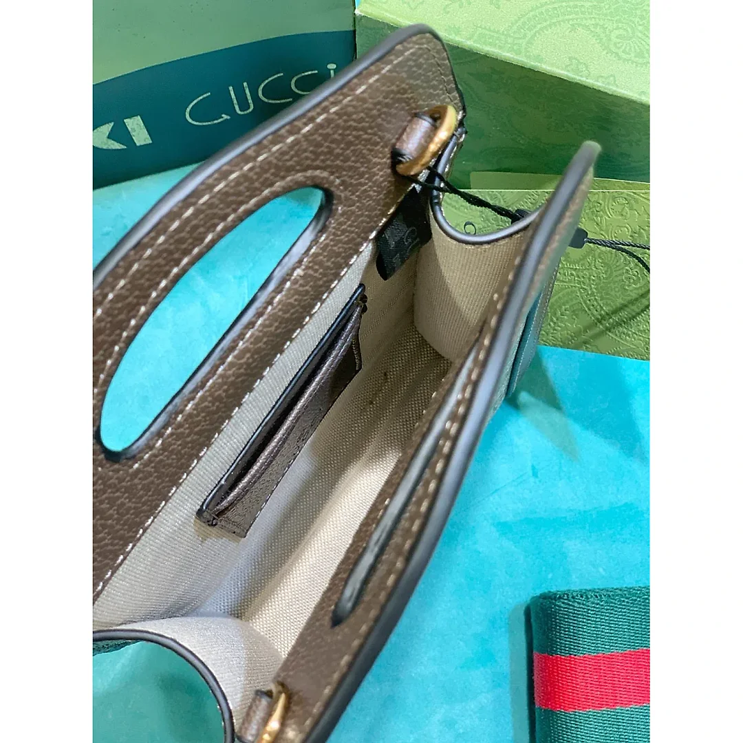 GC444 Ophidia top handle mini bag / 5.5″W x 9″H x 1.8″D