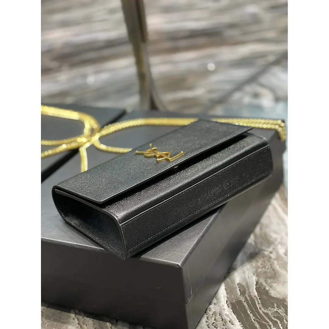 Y Kate Medium In Grain Poudre embossed Leather Bag 2 colours