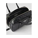 PP Small antique nappa leather top handle bag – Black
