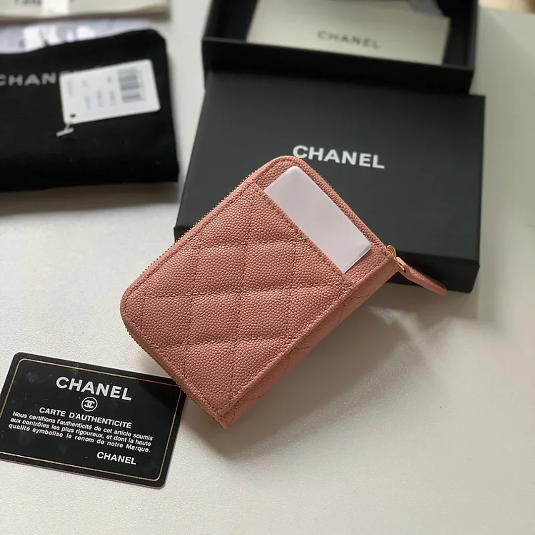 cc Zipped Coin Purse Pink Bag For Women 10.9cm/4.3in AP1650 Y33352 NI687