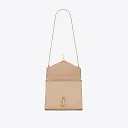 Y Cassandra Medium Top Handle in Grain de Poudre Embossed Leather