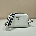 Pra Bag With Shoulder Strap White For Women, Women’s Bags 8.6in/22cm 1BH082_2DKV_F0009_V_3OM