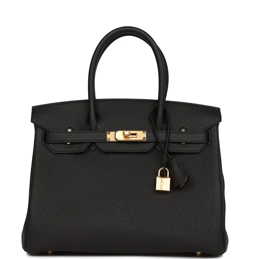 H Birkin 30 Black Togo Gold Hardware