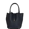 H Picotin Lock 18 Bleu Nuit Clemence and Matte Alligator Touch Palladium Hardware