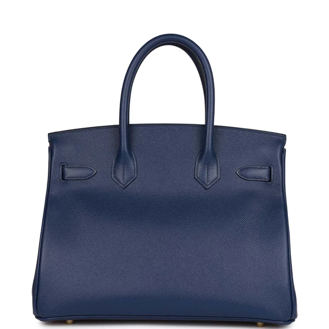 H Birkin 30 Bleu Saphir Epsom Gold Hardware