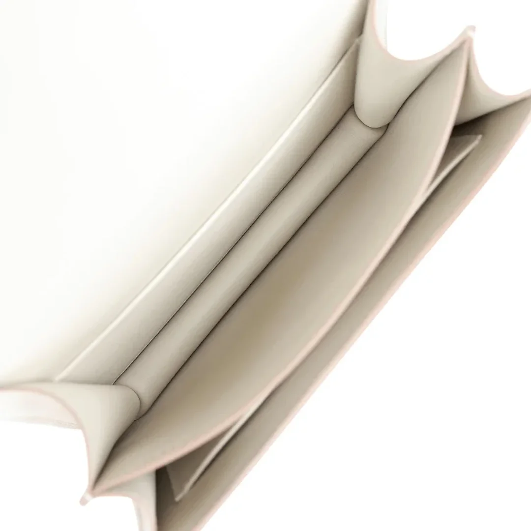 H Constance 18 Gris Perle Swift Gold Hardware
