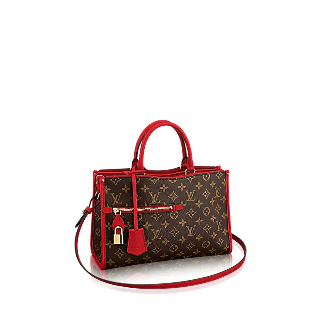 L-bag Monogram Canvas POPINCOURT PM RED