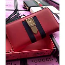 GG Sylvie leather zip around wallet 476083