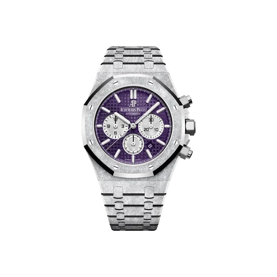 Audemars Piguet Royal Oak Chronograph Frosted White Gold 41mm Purple 26331BC.GG.1224BC.01