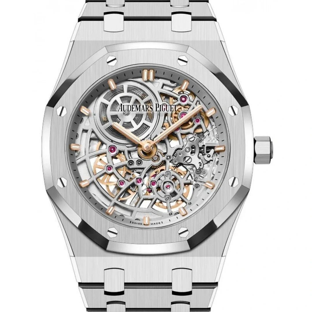 Audemars Piguet Royal Oak Jumbo Extra-Thin Openworked Steel 39mm “Skeleton” 16204ST.OO.1240ST.01