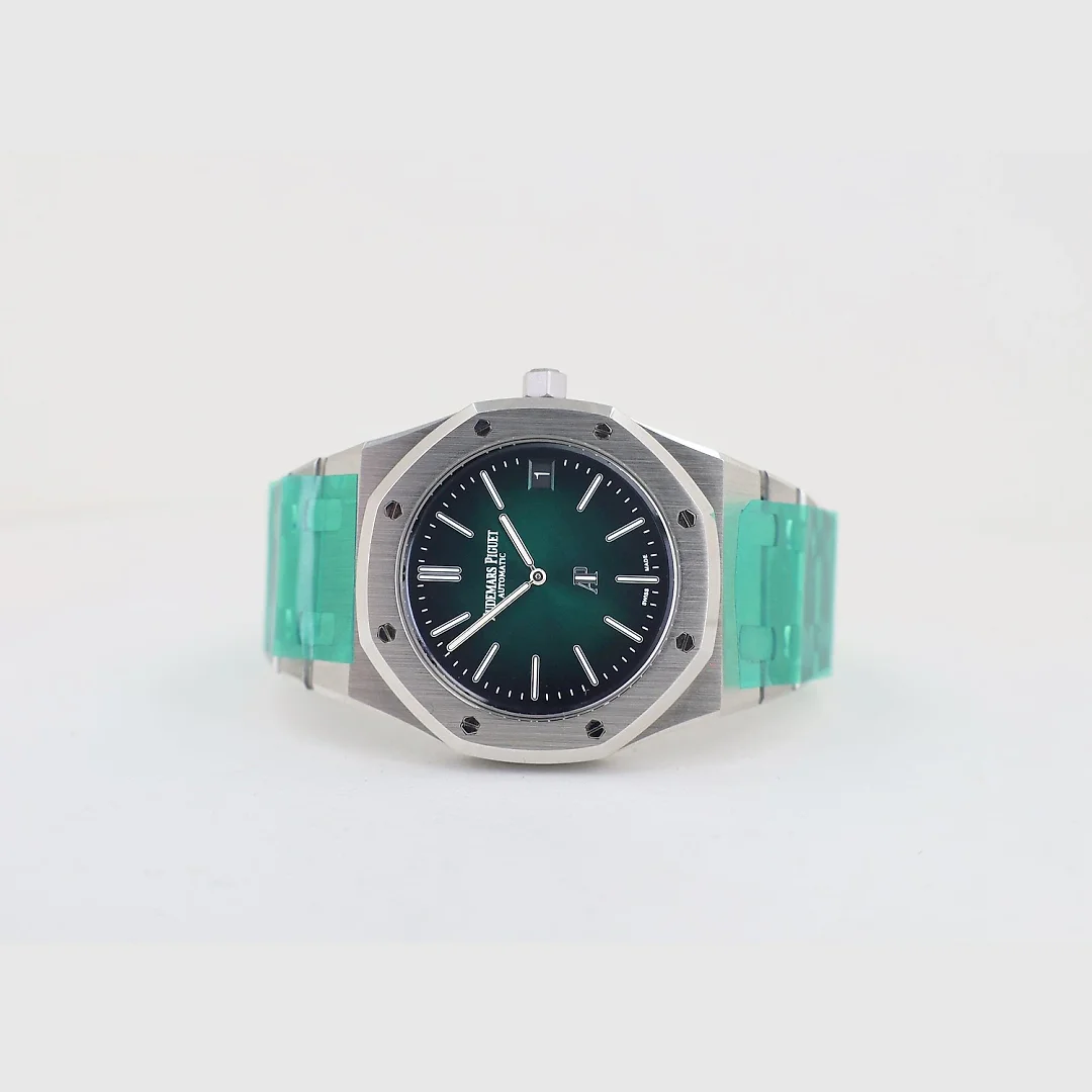 Audemars Piguet Royal Oak Jumbo Extra-Thin Platinum 39mm Green 16202PT.OO.1240PT.01