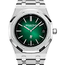 Audemars Piguet Royal Oak Jumbo Extra-Thin Platinum 39mm Green 16202PT.OO.1240PT.01