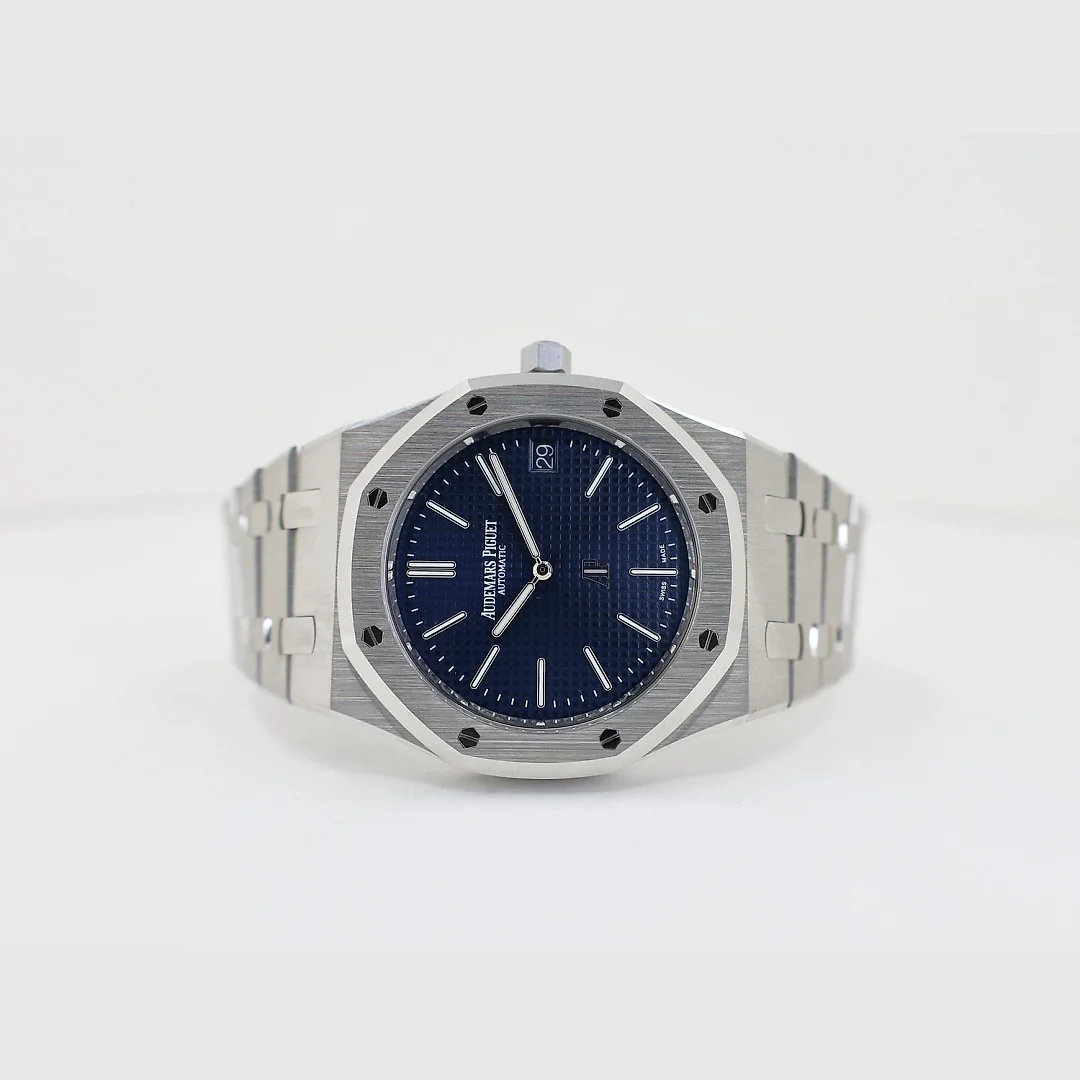 Audemars Piguet Royal Oak Jumbo Extra-Thin Stainless Steel 39mm Blue 16202ST.OO.1240ST.01