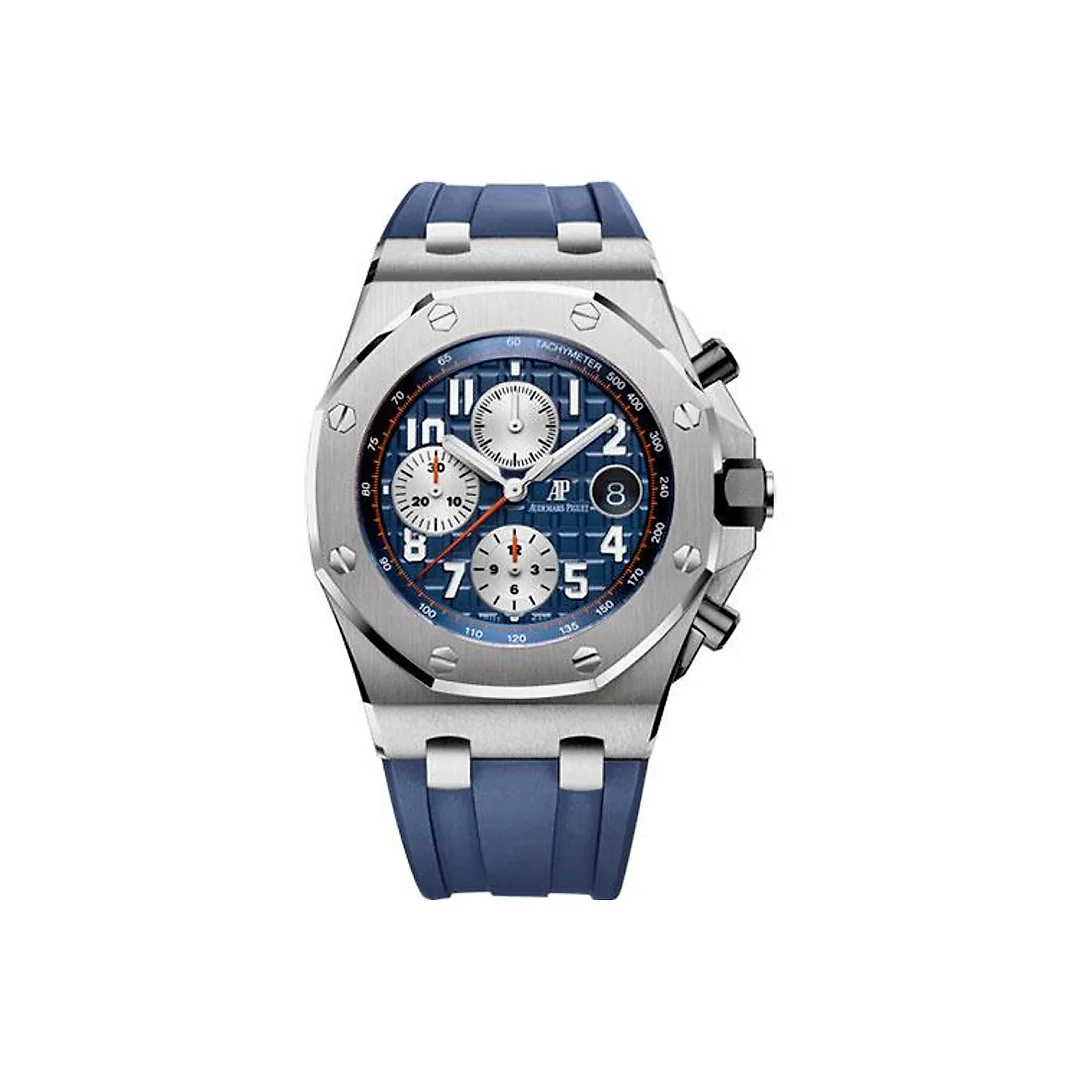 Audemars Piguet Royal Oak Offshore Chronograph Watch-Blue Dial 42mm-26470ST.OO.A027CA.01
