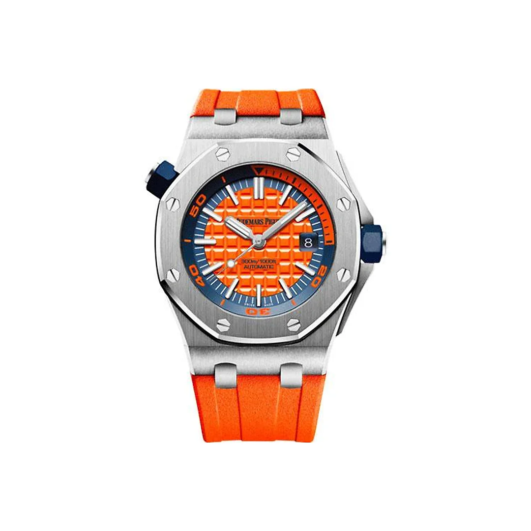 Audemars Piguet Royal Oak Offshore Diver Special Edition Watch-Orange Dial 42mm-15710ST.OO.A070CA.01