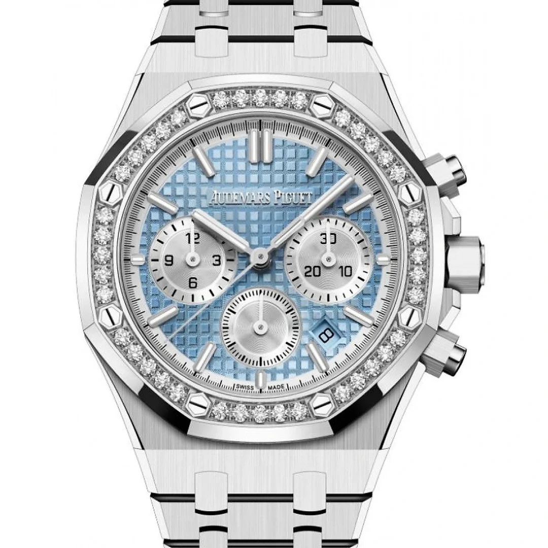 Audemars Piguet Royal Oak Selfwinding Chronograph Stainless Steel 38mm Light Blue Diamond 26715ST.ZZ.1356ST.01