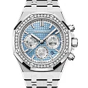 Audemars Piguet Royal Oak Selfwinding Chronograph Stainless Steel 38mm Light Blue Diamond 26715ST.ZZ.1356ST.01