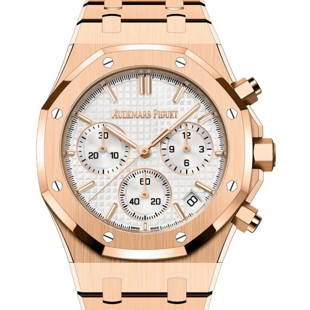 Audemars Piguet Royal Oak Selfwinding Chronograph Rose Gold 41mm White Dial 26240OR.OO.1320OR.03