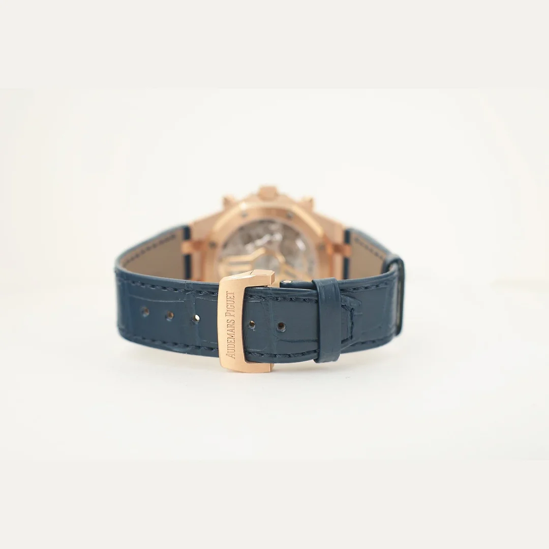 Audemars Piguet Royal Oak Selfwinding Chronograph Rose Gold 41mm Blue Dial 26240OR.OO.D315CR.01