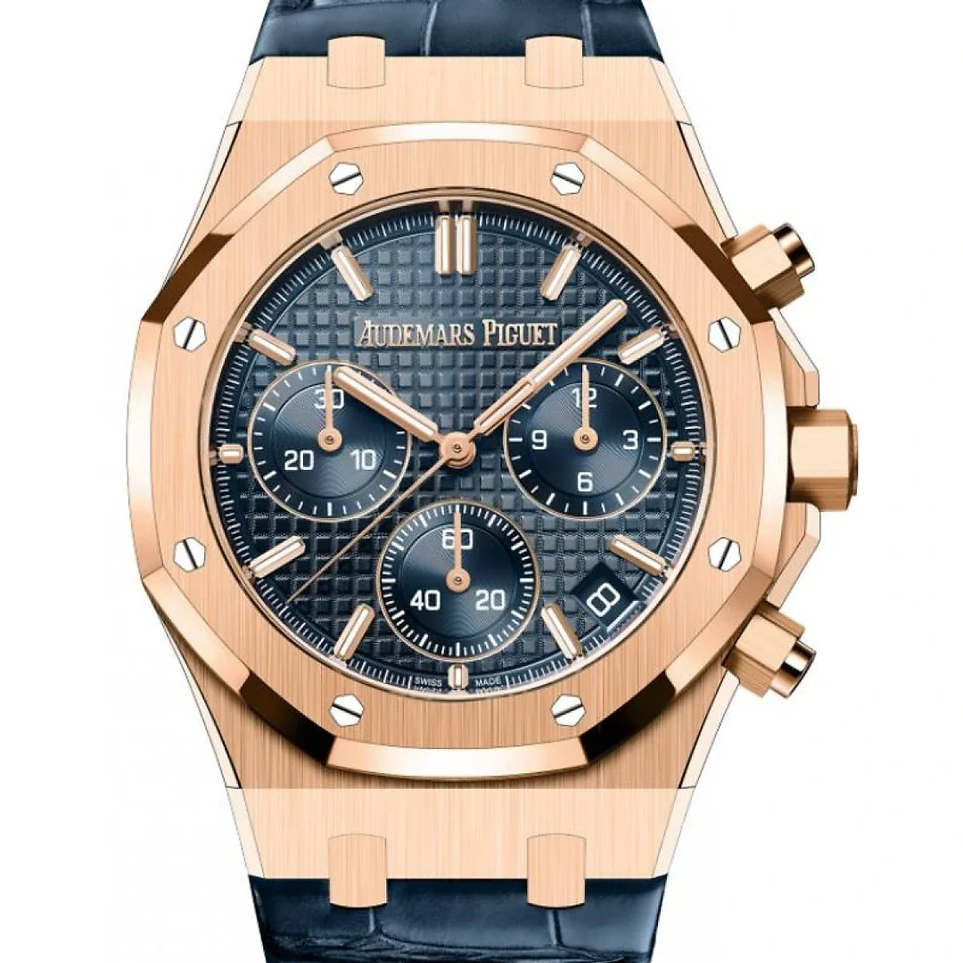 Audemars Piguet Royal Oak Selfwinding Chronograph Rose Gold 41mm Blue Dial 26240OR.OO.D315CR.01