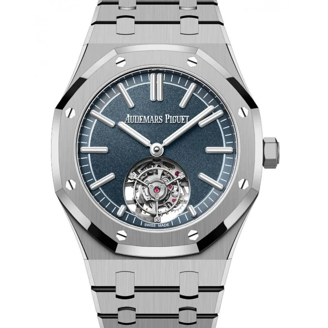 Audemars Piguet Royal Oak Selfwinding Flying Tourbillion Titanium 41mm Blue 26730TI.OO.1320TI.01