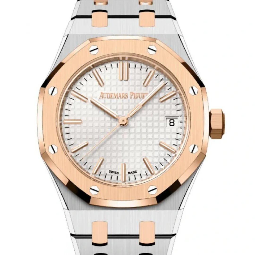 Audemars Piguet Royal Oak Selfwinding Rose Gold Steel Silver Dial 15550SR.OO.1356SR.01